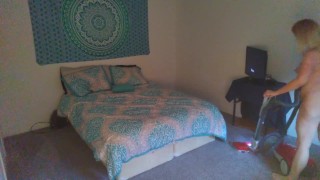 Custom Naked Vacuuming Voyeur