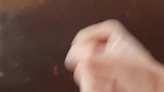 Cumshot in gym