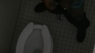 Caught Jerking Off In Public Bathroom