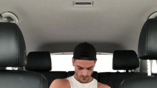 Public Fun - Jerking Off in the Backseat