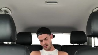 Public Fun - Jerking Off in the Backseat