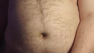 Fat hairy guy cumming