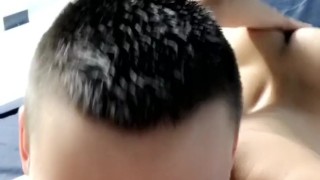 Solo boy begs for cock