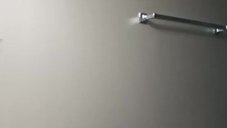 SEXY WHITE TWINK STRIPS AND SHOWS OFF HOLE AND DICK BEFORE SHOWER