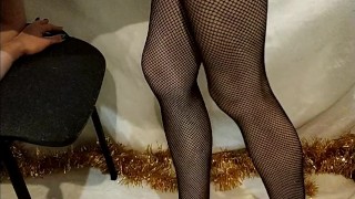 Fuck girl Dressed in Sexy Body Mesh