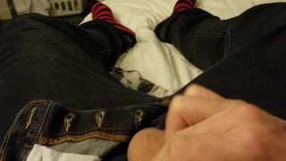 Cock stroking with cumshot (Solo)