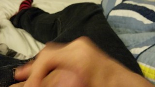 Cock stroking with cumshot (Solo)