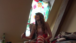 Backstage Tennis with Lucie and Other Leon Girls (Lola is also there)