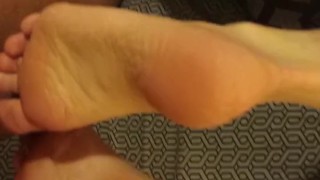 Cum on my feet compilation