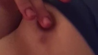 Bored at home Playing with Nipple Piercings 
