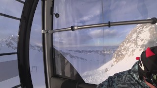 4k public blowjob in ski lift