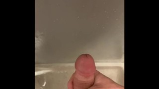 Military boy jerks off in shower after PT.