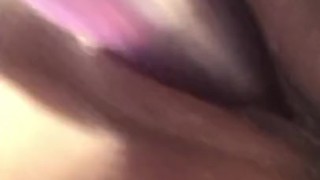 Squirting Orgasm with purple dildo!