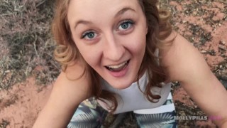 Horny Hikers Caught Fucking in Public Twice! - Molly Pills - POV