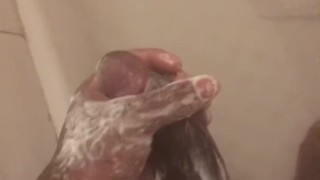 In the shower