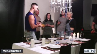 Men.com - Turning my sister's boyfriend gay - The Dinner Party Part 1- Fuck