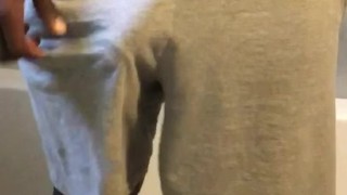 THICK BBC IN GREY SHORTS