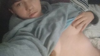 Cute FTM Teen Boy Plays With Nipples