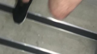 walking around apartment block NAKED ** PART 2 **