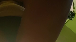 Sister shaved for her naked squats