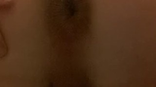 Jamie's gape from large buttplug
