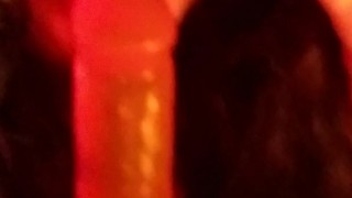 BBW GLASSES SUCKS PINK DILDO