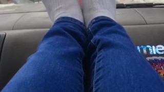 Extremely dirty sock foot tease