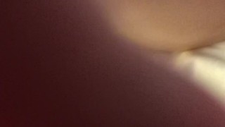 Hot MILF strapped to bed and takes a huge facial POV close up penetration