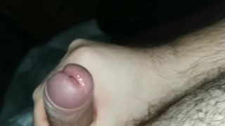 edging bear cums on belly (slow motion)