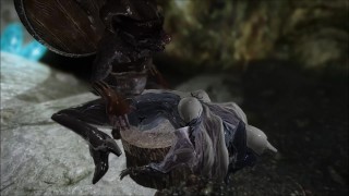 Skyrim Warframe Saryn and rat man