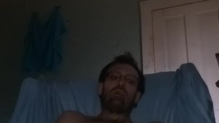 Stroking to porn