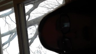 Fucking my pussy with the same dildo I sucked