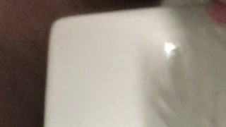 Big thick cock massive monster cumshot into mirror