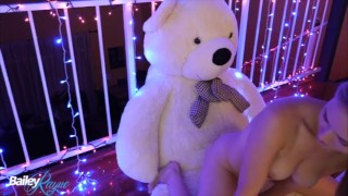 Bailey Rayne Fucks Her Giant Teddy (LowRez Highlights)