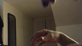 Jerkin off w lotion big load