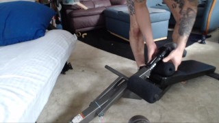 Giant handmade dildo makes this perfect asshole drip nonstop as he takes it deep up his fuckhole