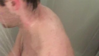Solo fun in the shower, part 2