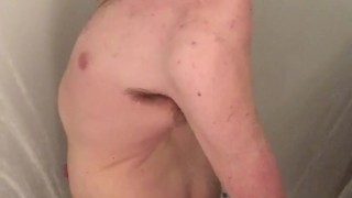 Solo fun in the shower, part 2