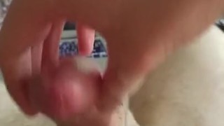 A thick juicy cumshot from a big cock