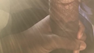 Wet BBC Slow Strokes in the Sunlight