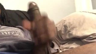 Jerking my big dick