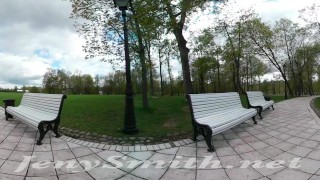 Public upskirt VR video by Jeny Smith