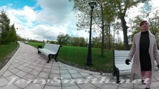 Public upskirt VR video by Jeny Smith
