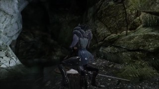 Skyrim Warframe Saryn and rat man next