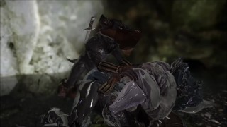 Skyrim Warframe Saryn and rat man next