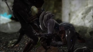 Skyrim Warframe Saryn and rat man next
