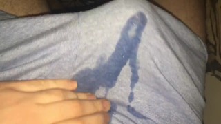 Jerking & Cumming in My Boxers before Bed ;p Cum Soaks Through!