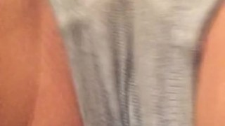 Masturbating and Squirting through my Shorts