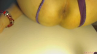 Cyber Goth Anal Insertion Rainbow Ball Self Bondage Sissy Bimbo Brandynette