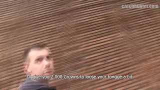  CZECH HUNTER 393 - Short Haired Man Offered Cash For A Chat & A Raw Fuck
